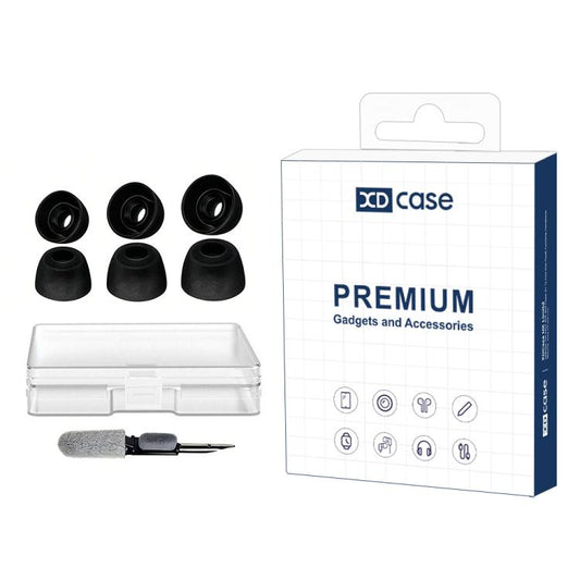 XDcase 3 Pairs Replacement Silicone Ear Tips Kit, S/M/L Size, Cleaning Brush Color Random, For JBL Tune Beam