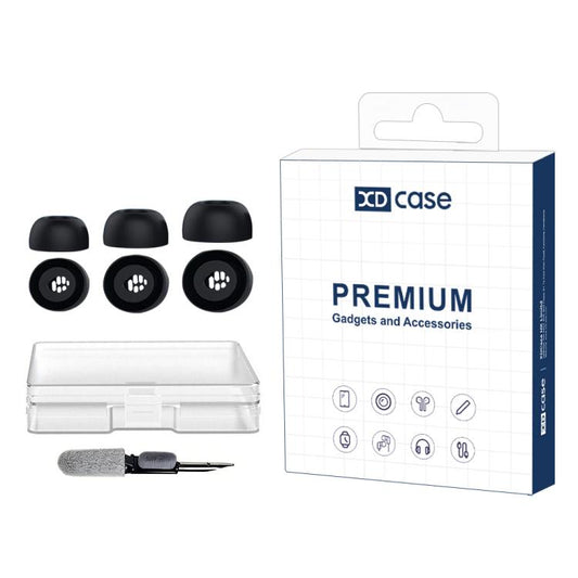XDcase 3 Pairs Replacement Silicone Ear Tips Kit, S/M/L Size, Cleaning Brush Color Random, For Huawei FreeBuds Pro 4 / 3 / 2, For Huawei FreeBuds 6i / 5i / 4i