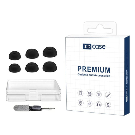 XDcase 3 Pairs Replacement Silicone Ear Tips Kit, S/M/L Size, Cleaning Brush Color Random, For Google Pixel Buds Pro 2 / Buds 2a