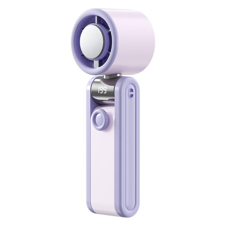 Y30 Portable Mini Tri-Fold Handheld Digital Display Cooling Fan