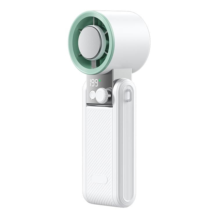 Y39 199-Level Smart Digital Display Knob Adjustable Mini Tri-Fold Handheld Cooling Fan