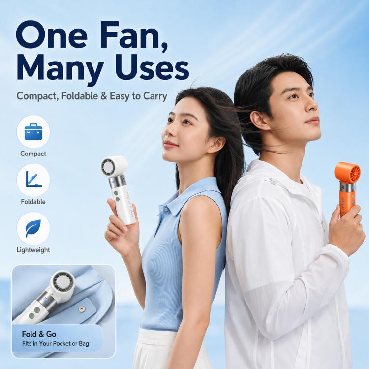 Y41 199 Level Mini Foldable Adjustable Handheld Cooling Fan