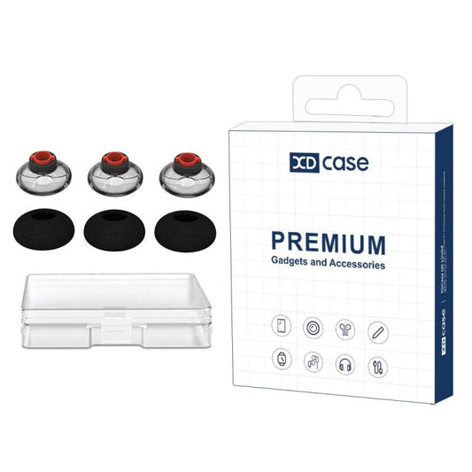 XDcase 6pcs / Set Replacement TPU Ear Tips & Sponge Kit, M Size, M Size