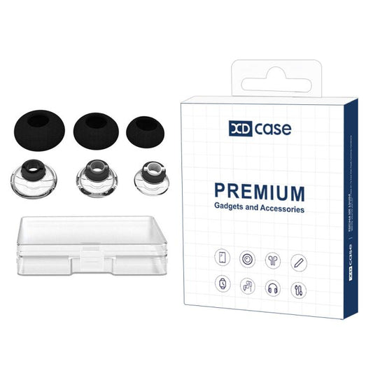 XDcase 6pcs / Set Replacement TPU Ear Tips & Sponge Kit, S/M/L Size, S/M/L Size