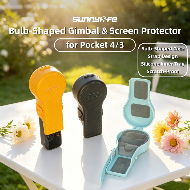 Sunnylife Colorful Bulb-Shaped Gimbal Cover Camera Protector Screen Protective Shell, For DJI Osmo Pocket 4 / 3
