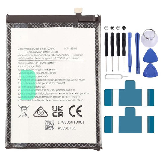 For HMD Pulse+ / Pulse / Pulse Pro TA-1595 5000mAh HBA5020AA Battery