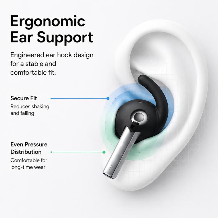 XDcase 3 Pairs Silicone Anti-slip Sports Ear Caps with Storage Case & Carabiner, For Galaxy Buds3 Pro