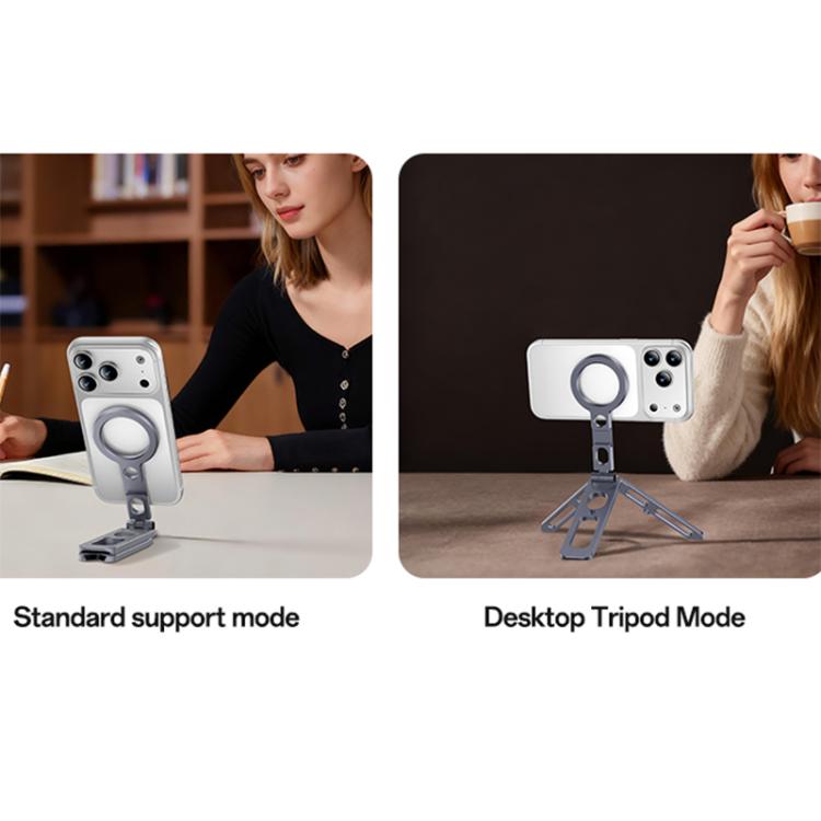 Yesido C231 Portable Folding Aluminum Alloy Tripod Desktop Magnetic Phone Selfie Stick Holder