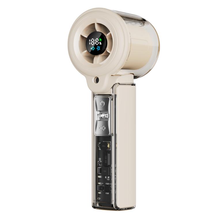F5 High-Speed Handheld Spray Cooling Fan with LED Display
