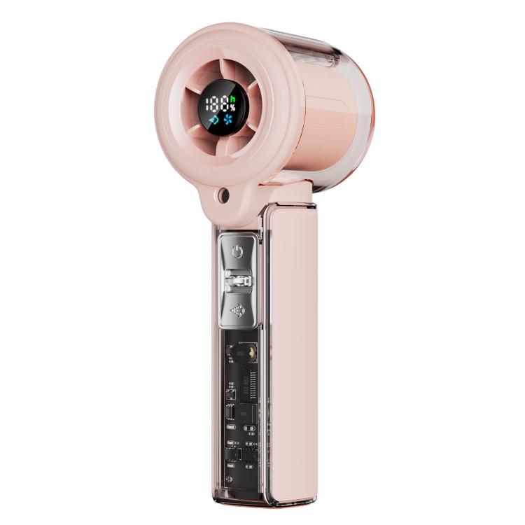 F5 High-Speed Handheld Spray Cooling Fan with LED Display