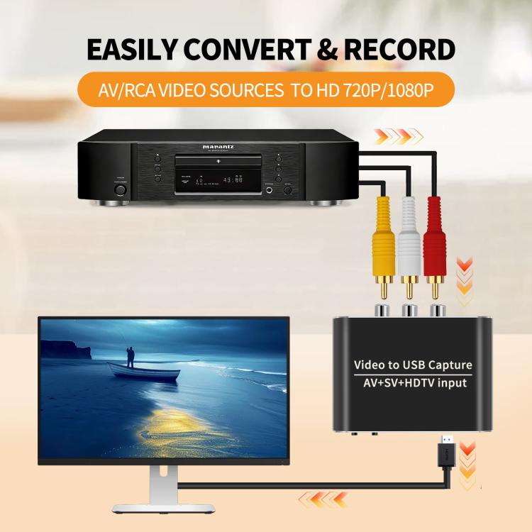 NK-10S AV/S-VIDEO/HDMI USB 3.0 Video Capture Card Converter