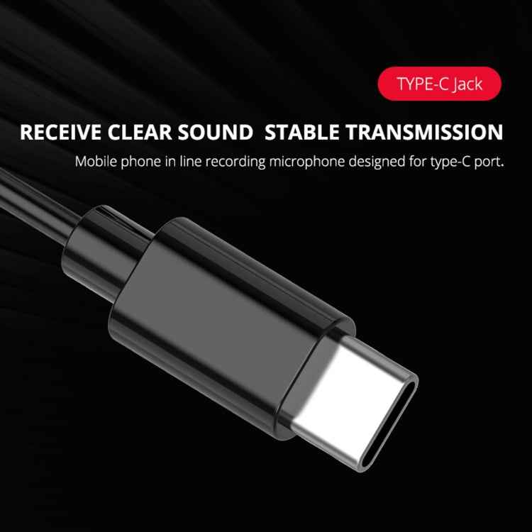 YELANGU MY2-C Type-C Interface Live Broadcast Interview Mobile Phone Lavalier Microphone, Length: 1.5m