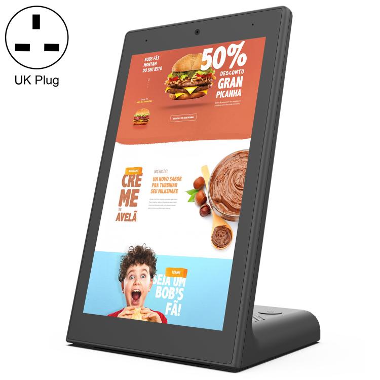 WL8019T 8 inch Vertical Screen HD Touch Screen Digital Signage, 4GB+64GB, Android 14 RK3576S Quad Core, US Plug, EU Plug, UK Plug