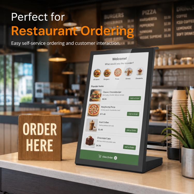 WL1539T 15.6 inch Android OS Commercial Smart Touch Digital Signage, EU Plug, UK Plug, US Plug