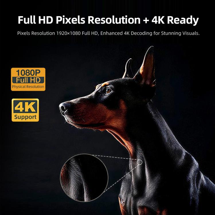 AUN U001 Pro 1080P 2050ANSI For Google TV Android 14 OS Smart Projector, EU Plug, US Plug, UK Plug, AU Plug