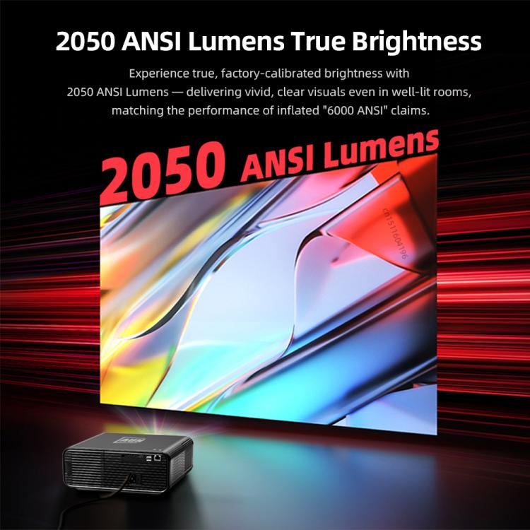 AUN U001 Pro 1080P 2050ANSI For Google TV Android 14 OS Smart Projector, EU Plug, US Plug, UK Plug, AU Plug