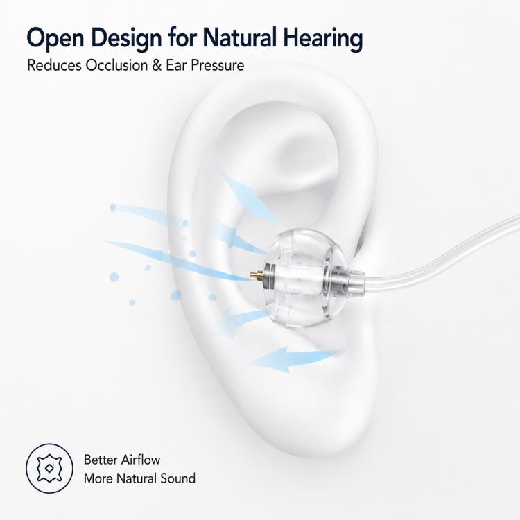 XDcase 6 Pairs Silicone MiniFit Power Domes Kit with Cleaning Tools & Carry Case, L/M/S Size, For Oticon Hearing Aids