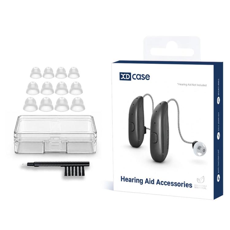 XDcase 6 Pairs Double Layer RIC and Open-Fit Power Domes Kit, L/M/S Size, For ReSound Hearing Aid