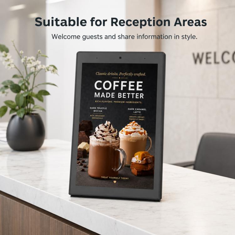 WL1039T 10.1 inch Vertical Screen HD Touch Screen Digital Signage, 4GB+64GB, Android 14 RK3576S Quad Core, US Plug, EU Plug, UK Plug