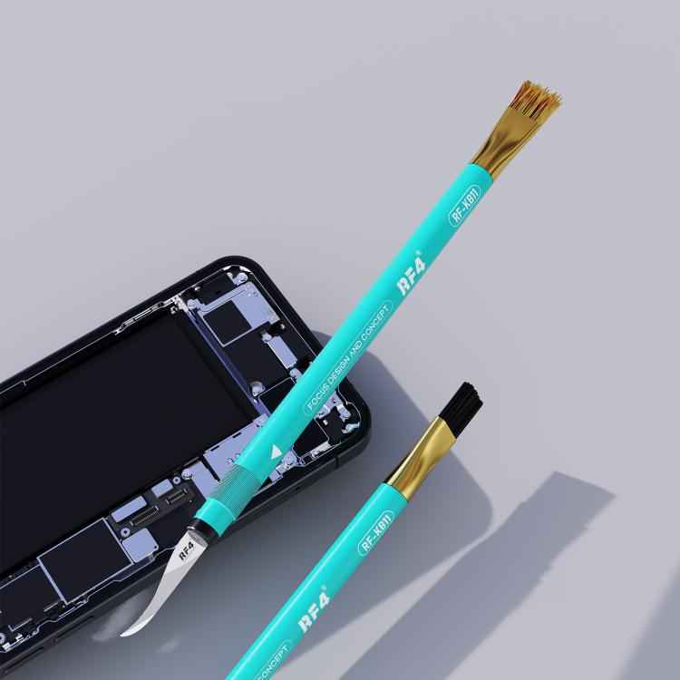 RF4 RF-KB11 3D Tin Scraping Blade and Anti-Static Glue Removal Brush Set, RF-KB11