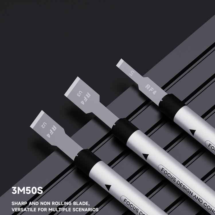 RF4 3M50S 6pcs Stainless Steel Anti-Static Glue Removal Quick Spade Blades, 3M50S