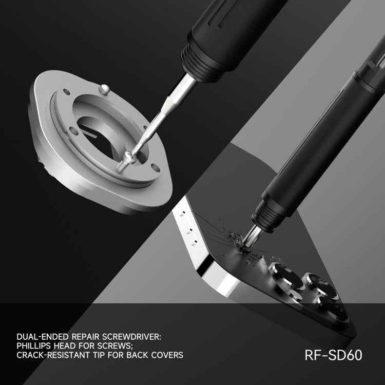 RF4 RF-SD60 5-in-1 Screwdriver & Back Glass Breaking Pen for Mobile Phone Repair, RF-SD60