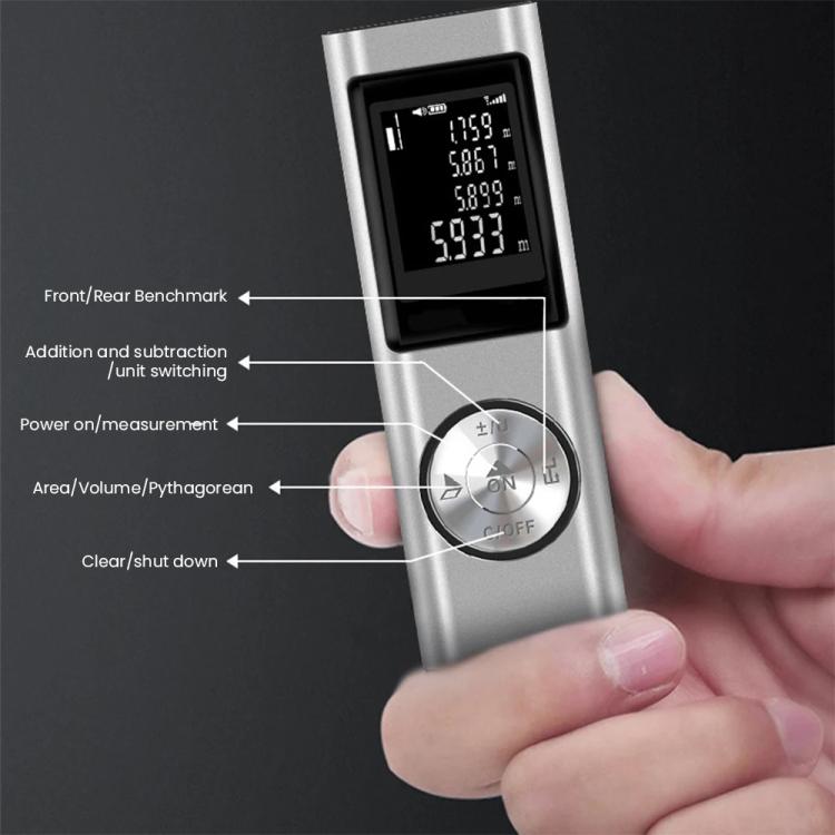 ZHENBING W-80 Portable Mini Infrared Laser Rangefinder, 40m