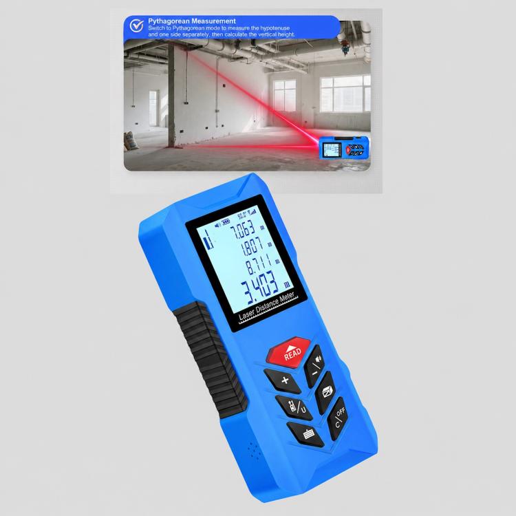 ZHENBING N1 Advanced Version Handheld Cross Line Infrared Laser Distance Meter, 50m, 70m, 100m, 120m