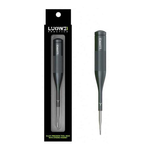 Luowei Tomahawk Super Hard Strong Magnetic S2 Screwdriver, Y-shaped 0.7, Hexagon T2, Cross 1.2, Five Stars 0.8, Medium Plate 2.5, 5 in 1 Set