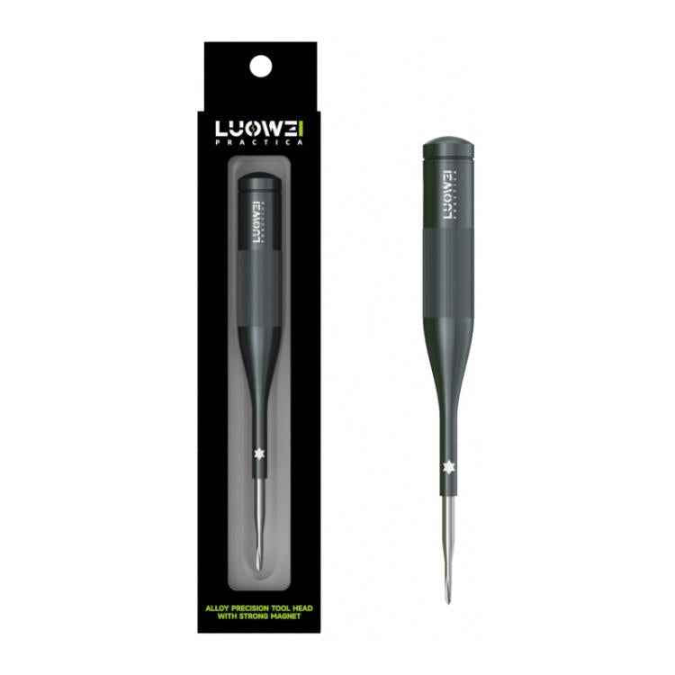 Luowei Tomahawk Super Hard Strong Magnetic S2 Screwdriver, Y-shaped 0.7, Hexagon T2, Cross 1.2, Five Stars 0.8, Medium Plate 2.5, 5 in 1 Set