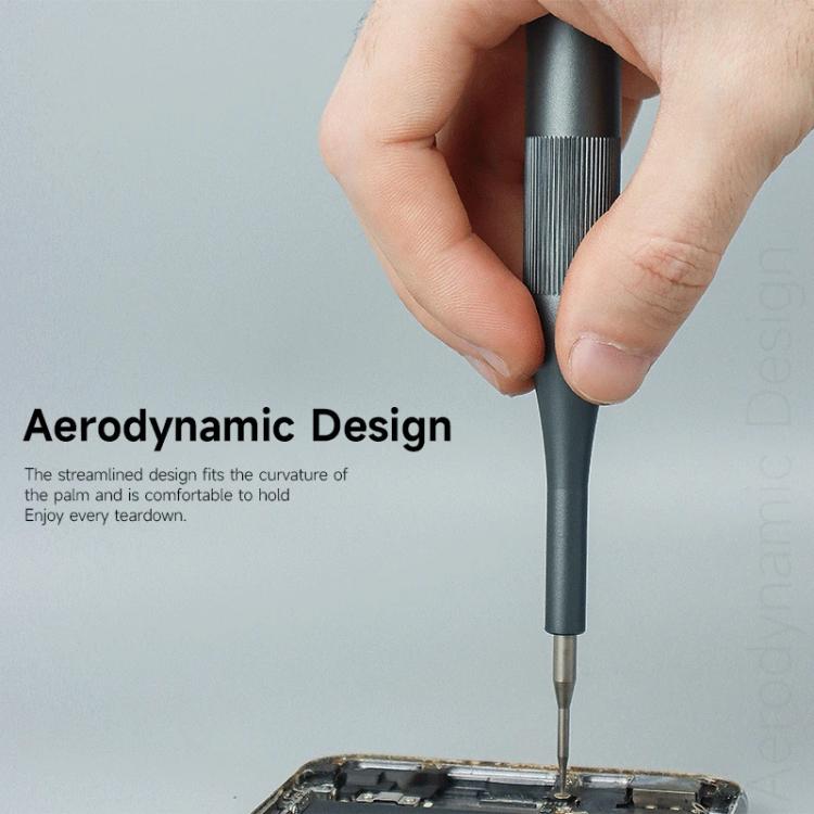 Luowei Tomahawk Super Hard Strong Magnetic S2 Screwdriver, Y-shaped 0.7, Hexagon T2, Cross 1.2, Five Stars 0.8, Medium Plate 2.5, 5 in 1 Set
