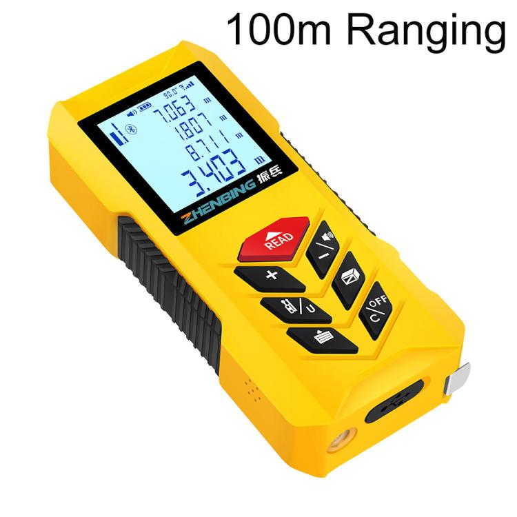 ZHENBING N1 Advanced Version Handheld Green Cross Line Laser Distance Meter, 50m, 70m, 100m, 120m, 150m