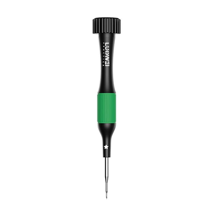 Luowei Little Boy Smooth Bearings Alloy Magnetic Screwdriver, Y-shaped 0.7, Hexagon T2, Cross 1.2, Five Stars 0.8, Medium Plate 2.5, 5 in 1 Set