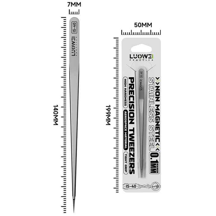 Luowei IS-40 Anti-magnetic High Hardness High Precision Flying Wire Tweezers, IS-40