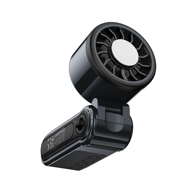 hoco HX604 Ice Pack Series Lightweight Foldable Semiconductor Cooling Electric Fan, HX604(Navy Blue), HX604(White)