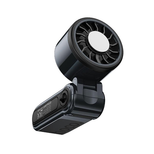 hoco HX604 Ice Pack Series Lightweight Foldable Semiconductor Cooling Electric Fan, HX604(Navy Blue), HX604(White)