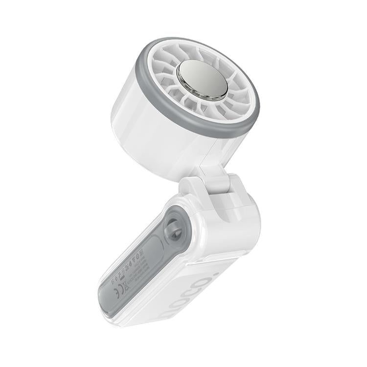 hoco HX604 Ice Pack Series Lightweight Foldable Semiconductor Cooling Electric Fan, HX604(Navy Blue), HX604(White)