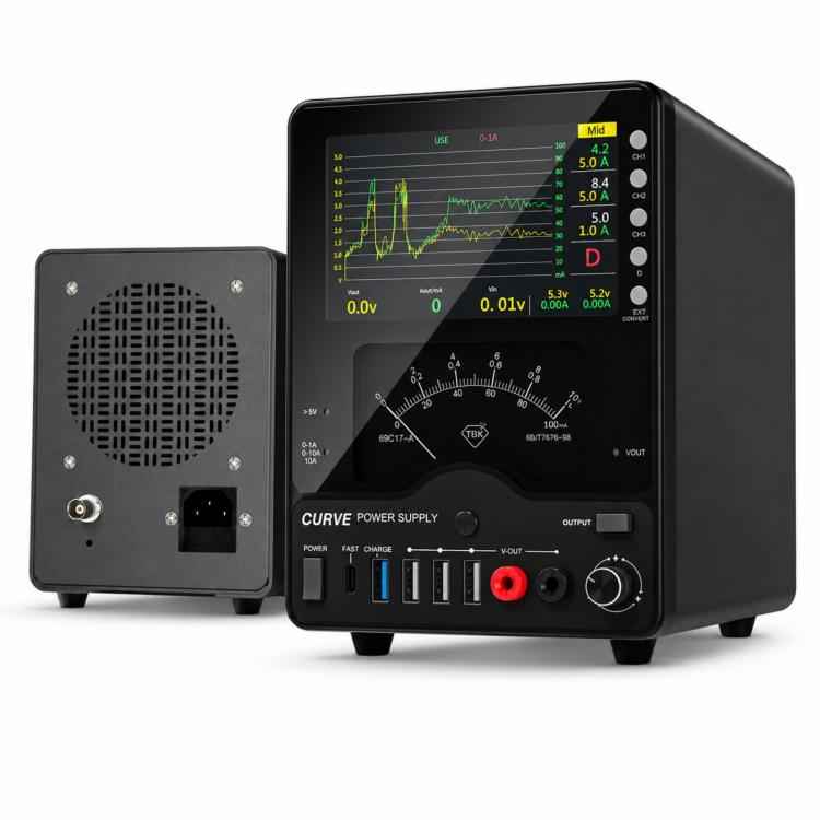 TBK TBK-218 30V / 10A Intelligent Control Curved DC Regulated Power Supply with Pointer Meter, AU Plug, EU Plug, US Plug, UK Plug