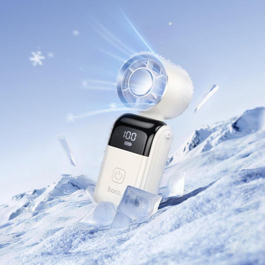 hoco HX606 Digital Display mini Foldable Electric Fan, HX606