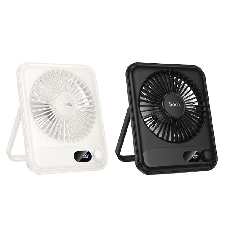hoco HX607 Slim Digital Display Desktop Fan, HX607(Black), HX607(White)