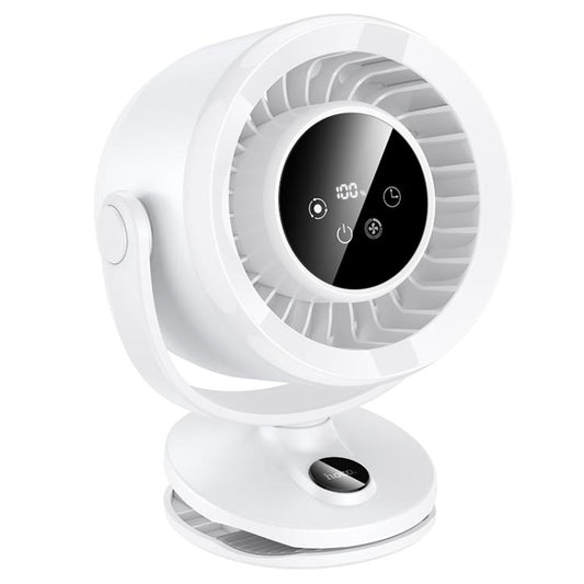 hoco HX608 Digital Display Automatic Oscillating Clip Mount Fan, HX608