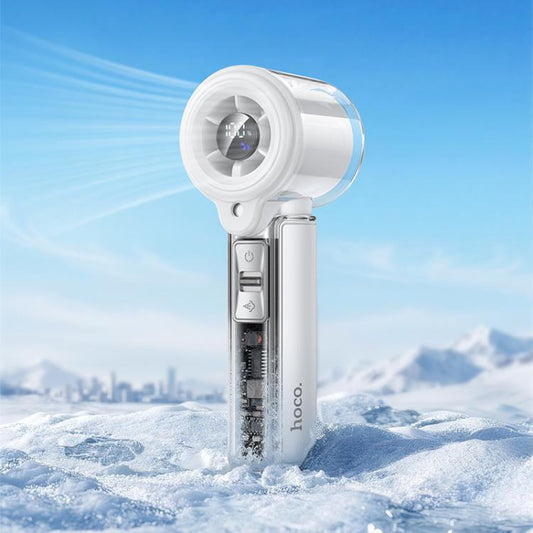 hoco HX613 Digital Display Handheld Cooling Electric Fan with Spray, HX613