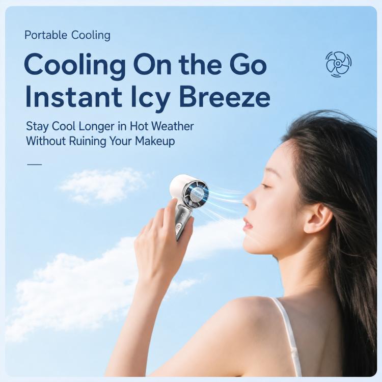 K813 Mini High Speed Cooling Fan with Digital Display