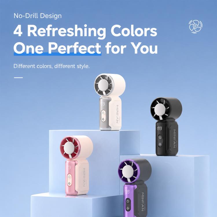 K813 Mini High Speed Cooling Fan with Digital Display