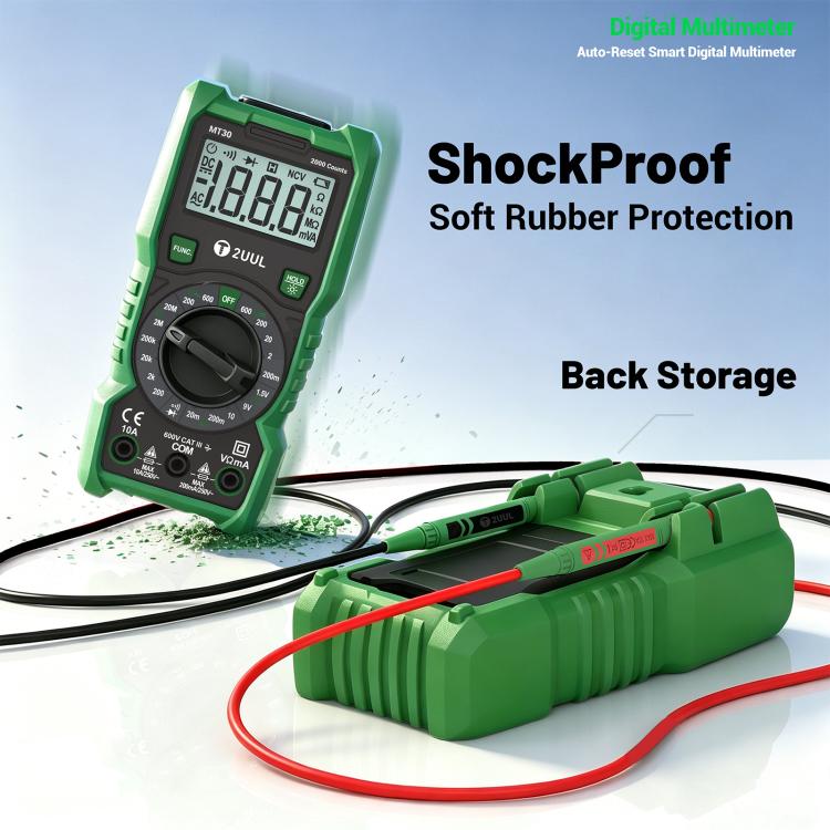 2UUL MT30 Auto-Reset Smart Auto-Range Digital Multimeter
