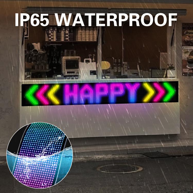 16 x 144 Pixels  Ultra-Thin Waterproof Programmable LED Flexible Matrix Display Screen, EU Plug, UK Plug, US Plug, USB Plug