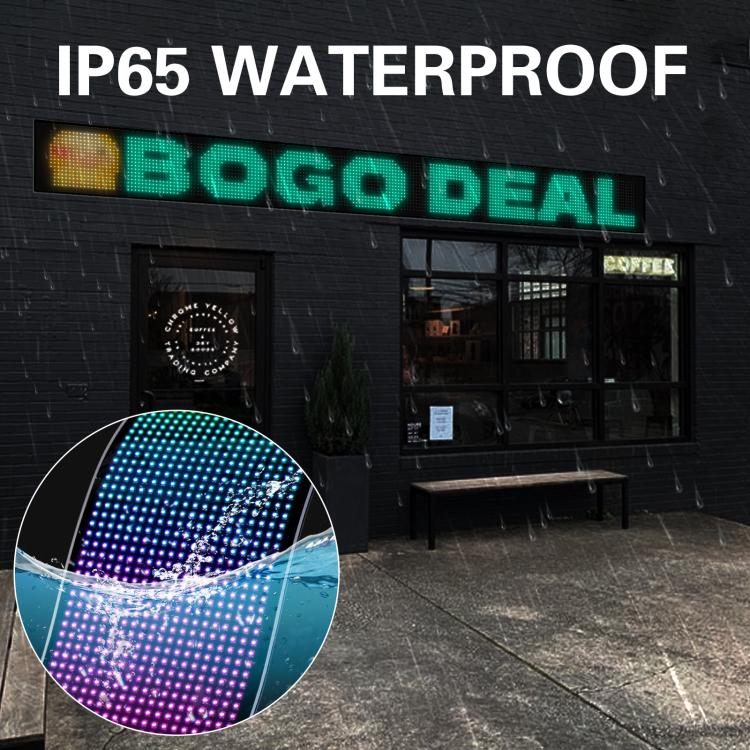 16 x 192 Pixels Ultra-Thin Waterproof Programmable LED Flexible Matrix Display Screen, EU Plug, UK Plug, US Plug, USB Plug