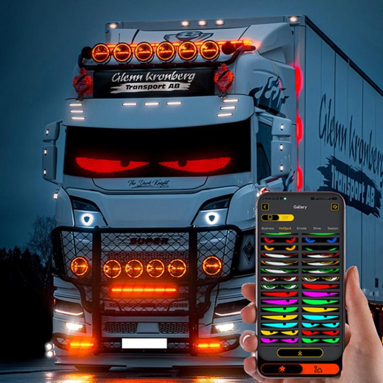 2pcs 16 x 96 Plus Pixels  Ultra-Thin Waterproof Programmable LED Flexible Matrix Display Screen, USB