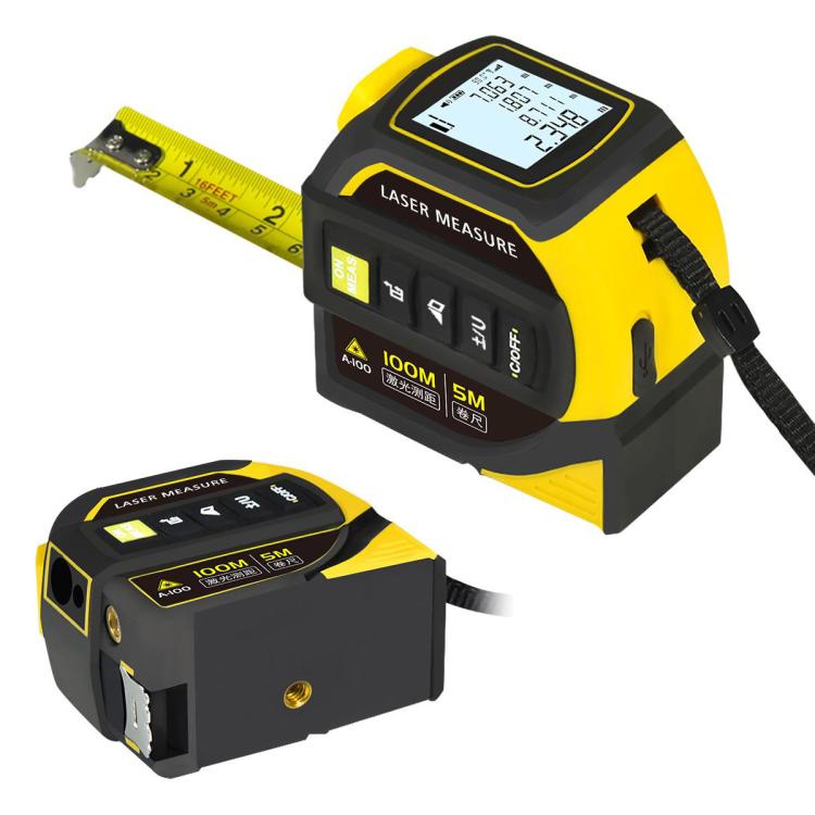 4 in 1 High-Precision Infrared Cross Line Bluetooth Laser Rangefinder, 40m, 60m, 80m, 100m