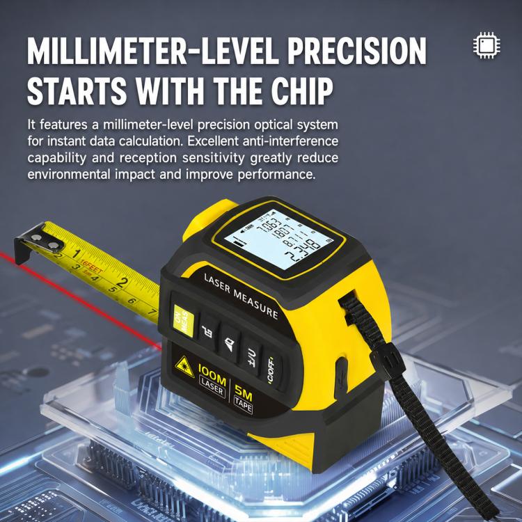 4 in 1 High-Precision Infrared Cross Line Bluetooth Laser Rangefinder, 40m, 60m, 80m, 100m